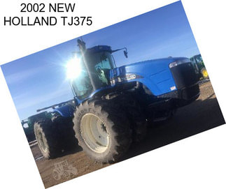 2002 NEW HOLLAND TJ375