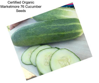 Certified Organic Marketmore 76 Cucumber Seeds