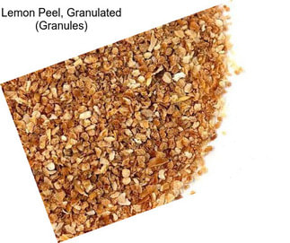 Lemon Peel, Granulated (Granules)