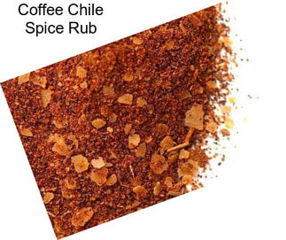 Coffee Chile Spice Rub