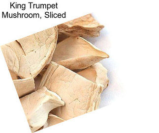 King Trumpet Mushroom, Sliced