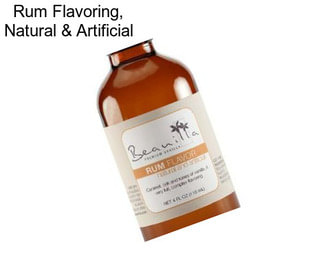 Rum Flavoring, Natural & Artificial