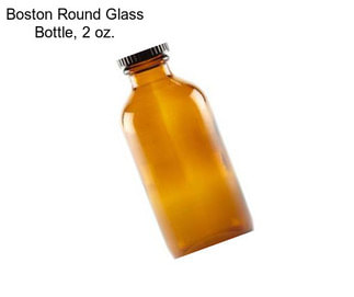 Boston Round Glass Bottle, 2 oz.