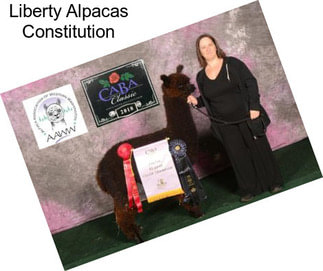 Liberty Alpacas Constitution