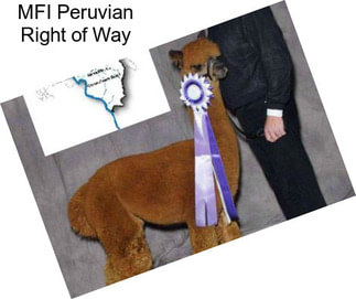 MFI Peruvian Right of Way