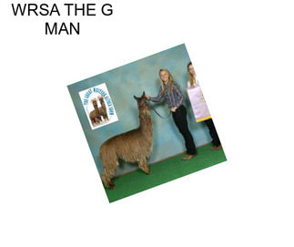 WRSA THE G MAN