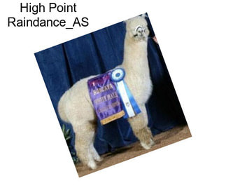 High Point Raindance_AS