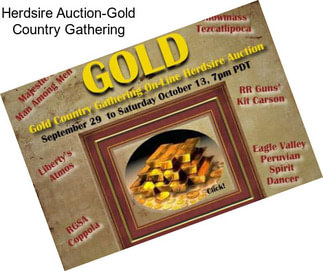 Herdsire Auction-Gold Country Gathering