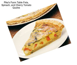 Pika\'s Farm Table Feta, Spinach, and Cherry Tomato Quiche