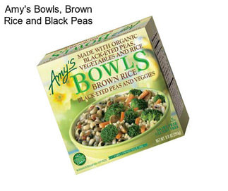 Amy\'s Bowls, Brown Rice and Black Peas