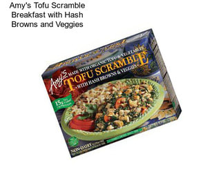 Amy\'s Tofu Scramble Breakfast with Hash Browns and Veggies