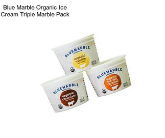 Blue Marble Organic Ice Cream Triple Marble Pack