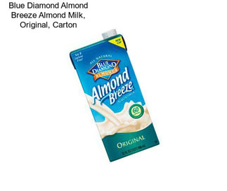 Blue Diamond Almond Breeze Almond Milk, Original, Carton