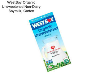 WestSoy Organic Unsweetened Non-Dairy Soymilk, Carton