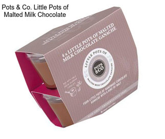 Pots & Co. Little Pots of Malted Milk Chocolate