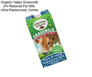 Organic Valley Grassmilk 2% Reduced Fat Milk, Ultra-Pasteurized, Carton