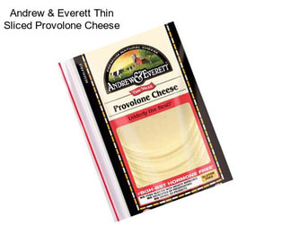 Andrew & Everett Thin Sliced Provolone Cheese