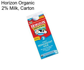 Horizon Organic 2% Milk, Carton