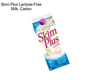 Skim Plus Lactose-Free Milk, Carton