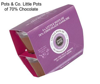 Pots & Co. Little Pots of 70% Chocolate