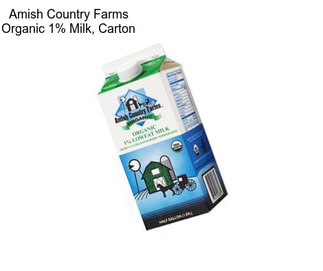 Amish Country Farms Organic 1% Milk, Carton