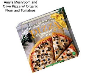 Amy\'s Mushroom and Olive Pizza w/ Organic Flour and Tomatoes