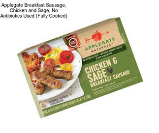 Applegate Breakfast Sausage, Chicken and Sage, No Antibiotics Used (Fully Cooked)