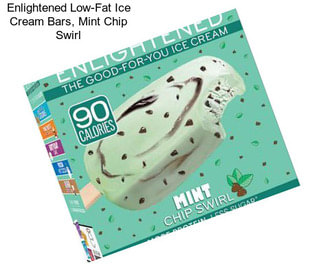 Enlightened Low-Fat Ice Cream Bars, Mint Chip Swirl