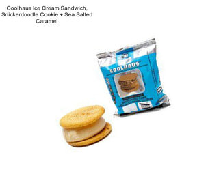 Coolhaus Ice Cream Sandwich, Snickerdoodle Cookie + Sea Salted Caramel