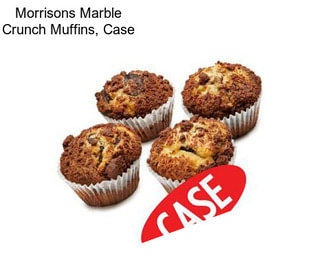 Morrisons Marble Crunch Muffins, Case