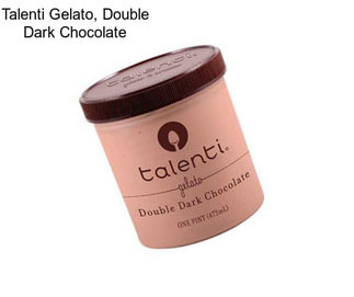 Talenti Gelato, Double Dark Chocolate
