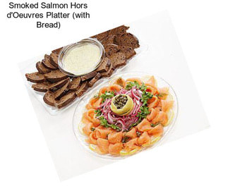 Smoked Salmon Hors d\'Oeuvres Platter (with Bread)