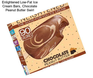 Enlightened Low-Fat Ice Cream Bars, Chocolate Peanut Butter Swirl