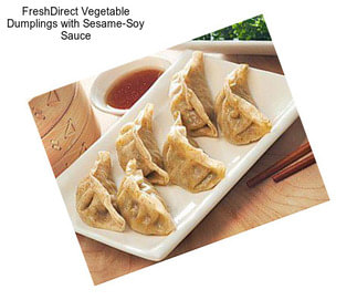 FreshDirect Vegetable Dumplings with Sesame-Soy Sauce