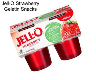 Jell-O Strawberry Gelatin Snacks