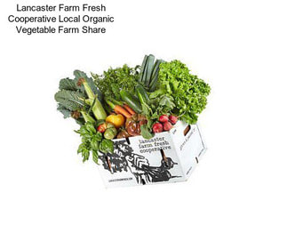 Lancaster Farm Fresh Cooperative Local Organic Vegetable Farm Share