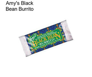 Amy\'s Black Bean Burrito