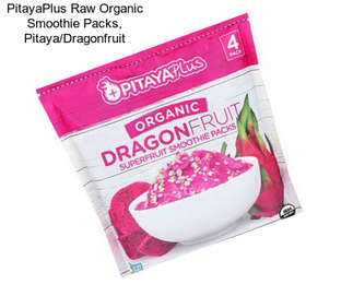 PitayaPlus Raw Organic Smoothie Packs, Pitaya/Dragonfruit