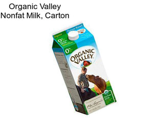 Organic Valley Nonfat Milk, Carton