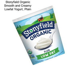 Stonyfield Organic Smooth and Creamy Lowfat Yogurt, Plain