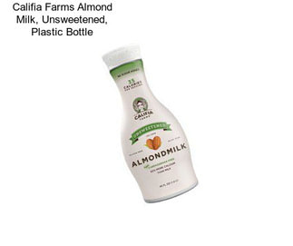 Califia Farms Almond Milk, Unsweetened, Plastic Bottle