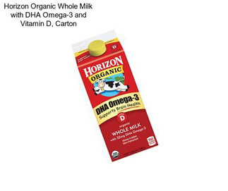 Horizon Organic Whole Milk with DHA Omega-3 and Vitamin D, Carton