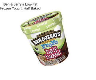 Ben & Jerry\'s Low-Fat Frozen Yogurt, Half Baked