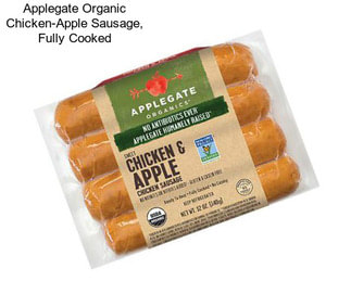 Applegate Organic Chicken-Apple Sausage, Fully Cooked