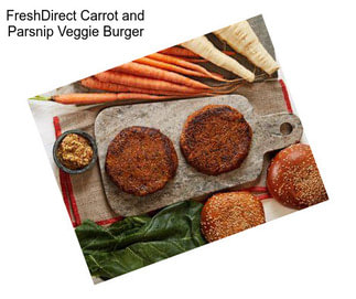FreshDirect Carrot and Parsnip Veggie Burger