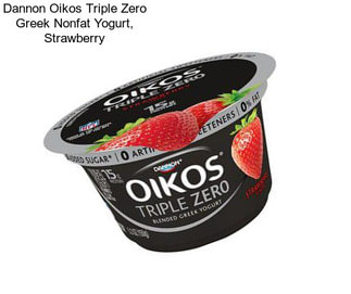 Dannon Oikos Triple Zero Greek Nonfat Yogurt, Strawberry