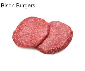 Bison Burgers