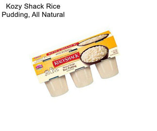 Kozy Shack Rice Pudding, All Natural