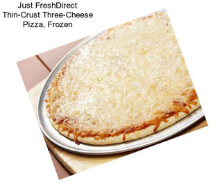 Just FreshDirect Thin-Crust Three-Cheese Pizza, Frozen