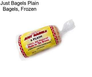 Just Bagels Plain Bagels, Frozen